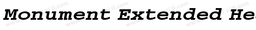 Monument Extended Heavy字体转换